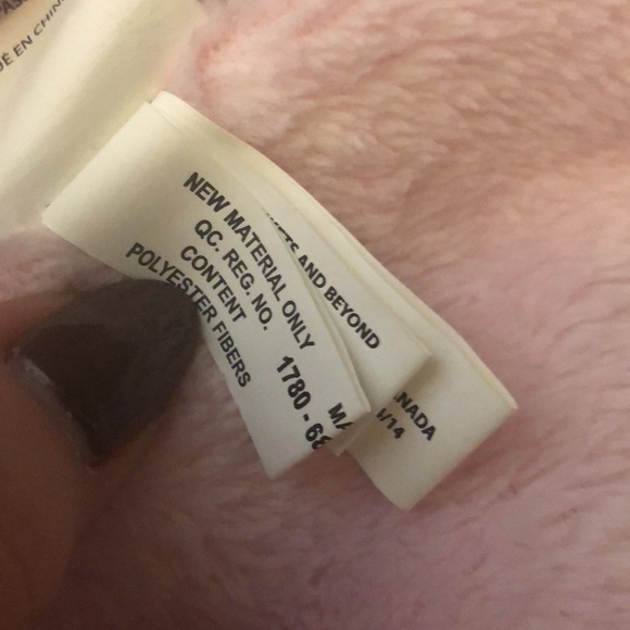 Blankets & Beyond Rabbit Lovey Plush Bunny Pink Security Blanket Fluffy Soft - Picture 9 of 11